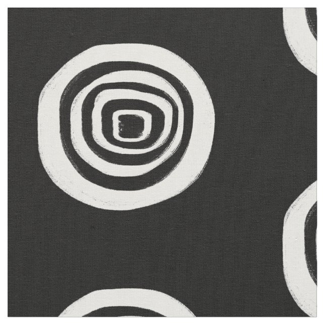 Black and White Target Fabric (Close Up)