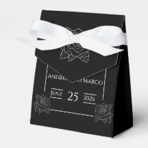 Black And White Tattoo Rose Wedding Invitation