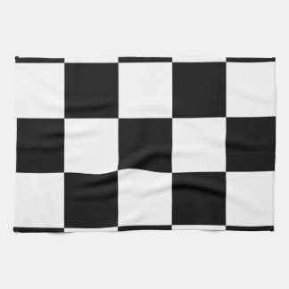Black and white tea towel