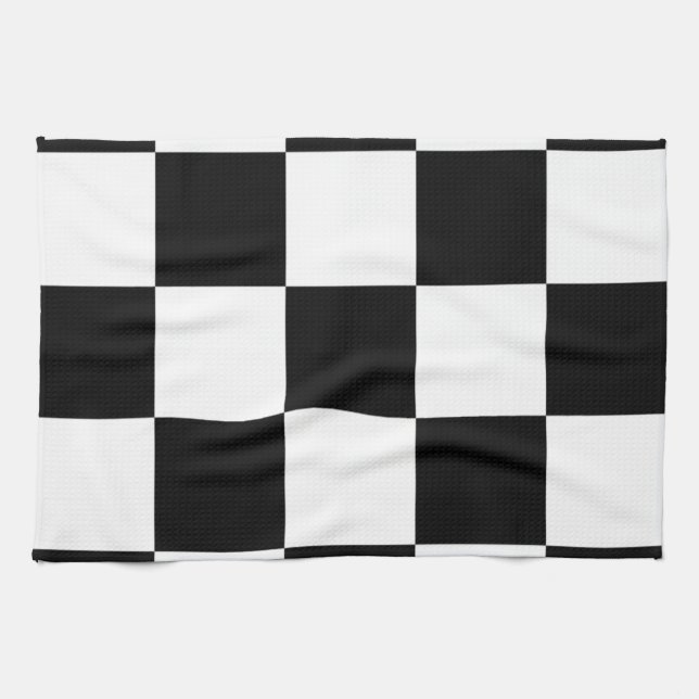 Black and white   tea towel (Horizontal)