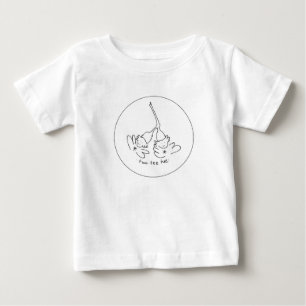 Black and White tee hee t-shirt