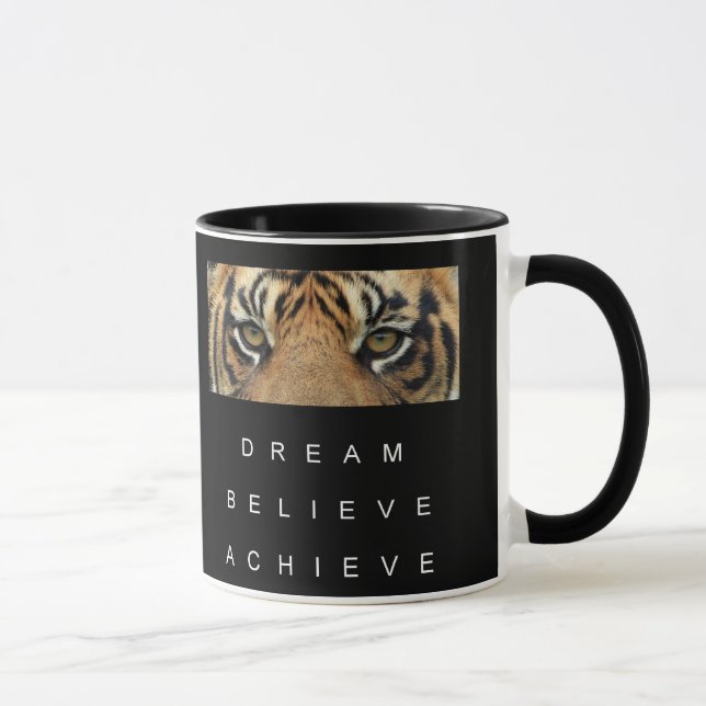 Black And White Template Motivational Quote Modern Mug (Right)