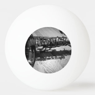 Black and White Tenor Saxophone Ping Pong Ball