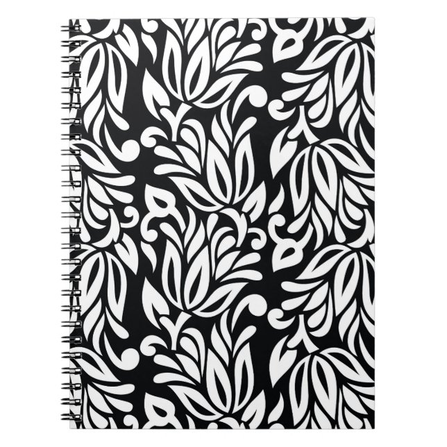 Black and white textile. notebook (Front)