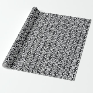 Black and white textile. wrapping paper