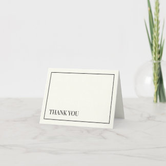 Black and White Thank You Card V1