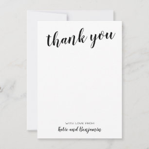 Black and White Thank You Notes