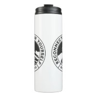 Black and White Thermal Tumbler for Hikers