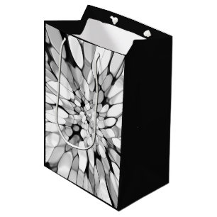 Black and White Tie-dye  Medium Gift Bag