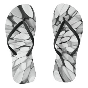 Black and white Tie-dye Thongs