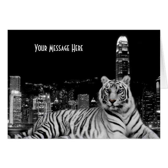 Black and White Tiger (Front Horizontal)
