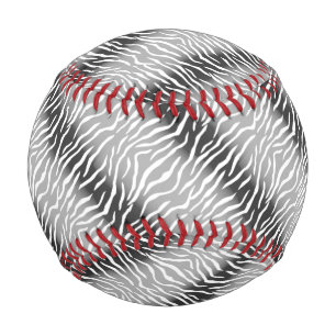 black and white tiger print baseball