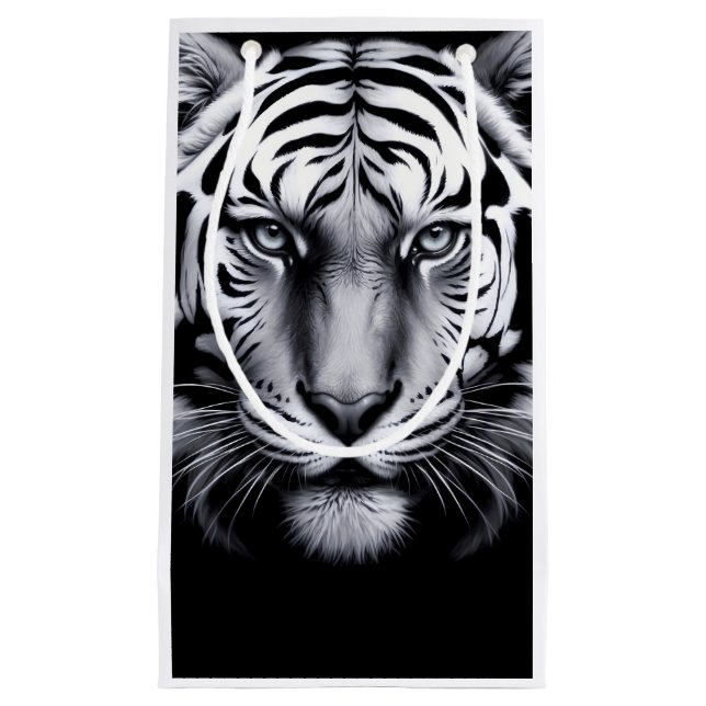 black and white tiger small gift bag (Front)