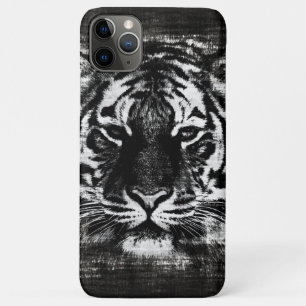Black and White Tiger Vintage iPhone 11 Pro Max Case