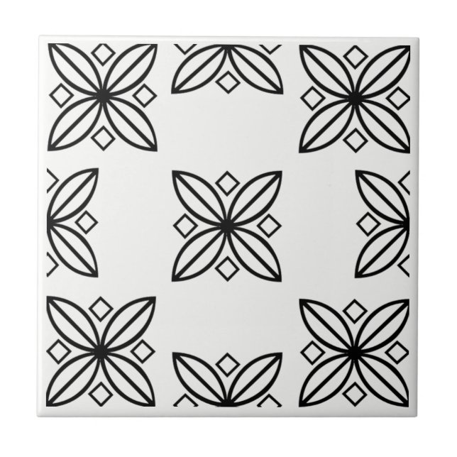 Black and White Tile (Front)