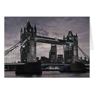 Black and White Tower Bridge London River Thames