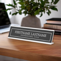 Black and White Traditional Border Name Title