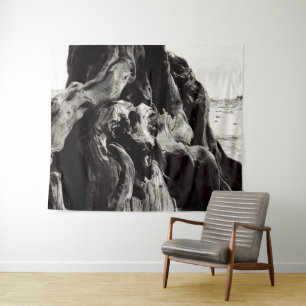 Black and White Tree Tapestry