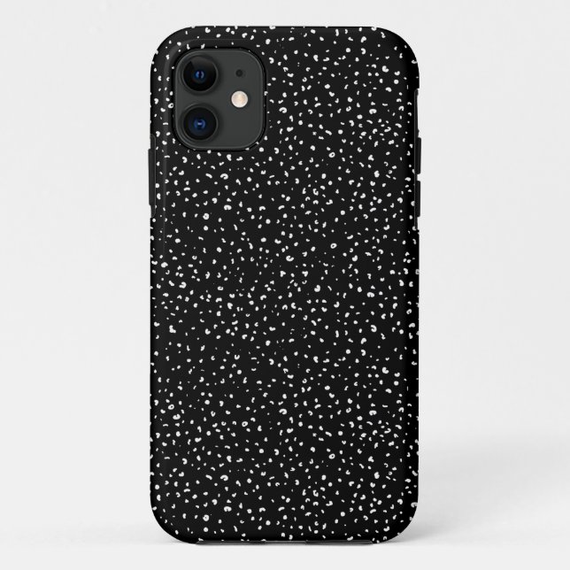 Black and white trendy animal print Case-Mate iPhone case (Back)