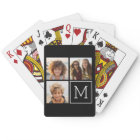 Black and White Trendy Photo Collage with Monogram
