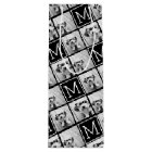Black and White Trendy Photo Collage with Monogram