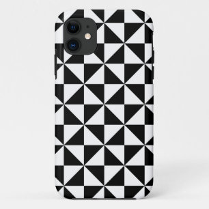 Black And White Triangle Pattern iPhone 11 Case