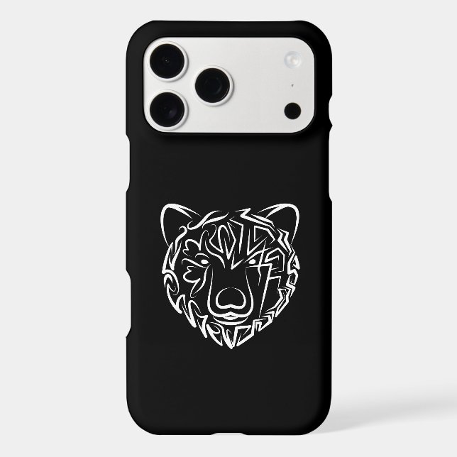 Black and White Tribal Bear (Back)