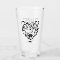 Black and White Tribal Bear