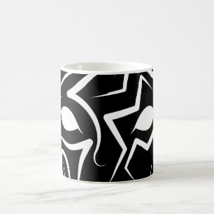 Black and White Tribal Dog Coffee Mug
