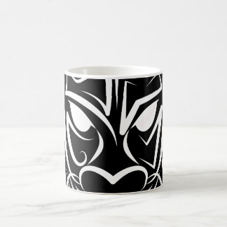 Black and White Tribal Dragon Coffee Mug