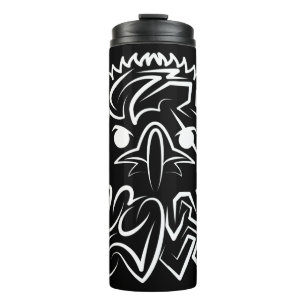 Black and White Tribal Eagle Thermal Tumbler