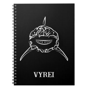 Black and White Tribal Goat / Sheep Notebook