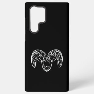 Black and White Tribal Goat / Sheep Samsung Galaxy Case
