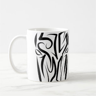 Black and White Tribal Horse Coffee Mug