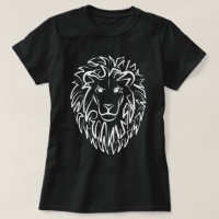 Black and White Tribal Lion