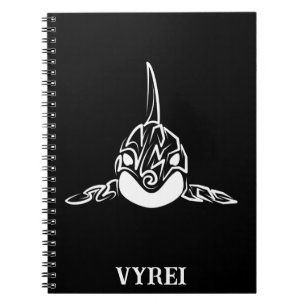 Black and White Tribal Monkey Notebook