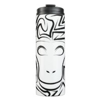 Black and White Tribal Monkey