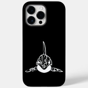 Black and White Tribal Orca Case-Mate iPhone 14 Pro Max Case