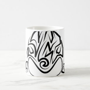Black and White Tribal Orca Coffee Mug