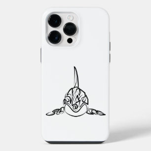 Black and White Tribal Orca iPhone 14 Pro Max Case