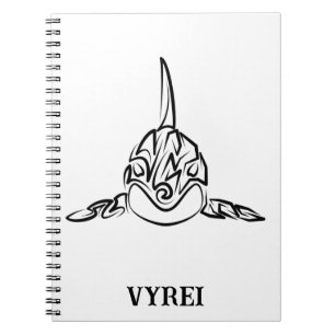 Black and White Tribal Orca Notebook