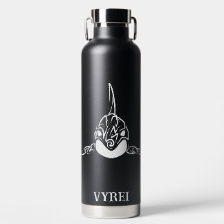 Black and White Tribal Orca Water Bottle