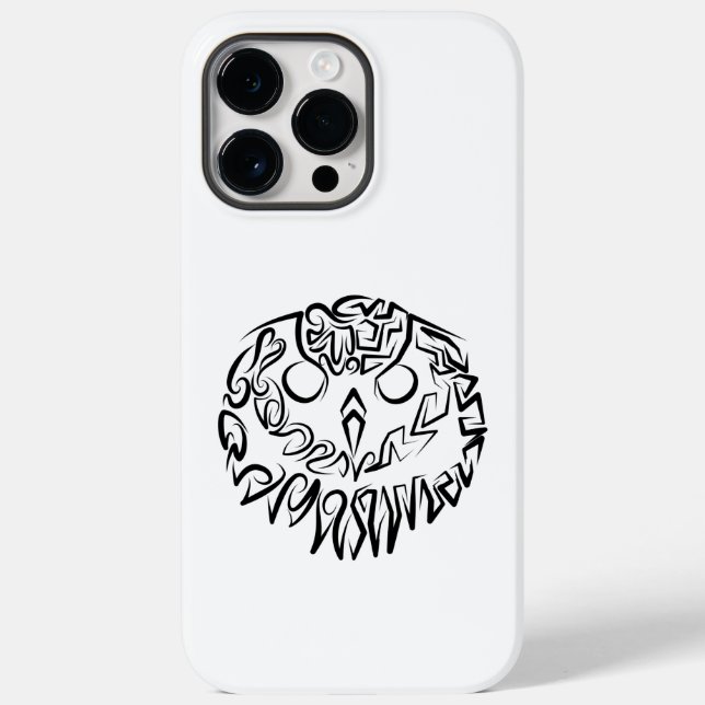 Black and White Tribal Owl Case-Mate iPhone Case (Back)