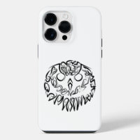 Black and White Tribal Owl