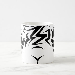 Black and White Tribal Rabbit Coffee Mug
