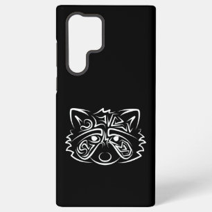 Black and White Tribal Racoon Samsung Galaxy Case