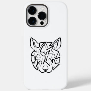 Black and White Tribal Rat Case-Mate iPhone 14 Pro Max Case