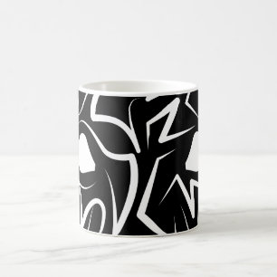 Black and White Tribal Rat Coffee Mug