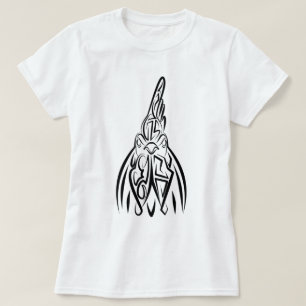Black and White Tribal Rat T-Shirt
