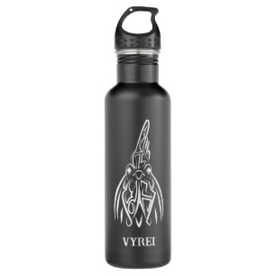 Black and White Tribal Rooster 710 Ml Water Bottle